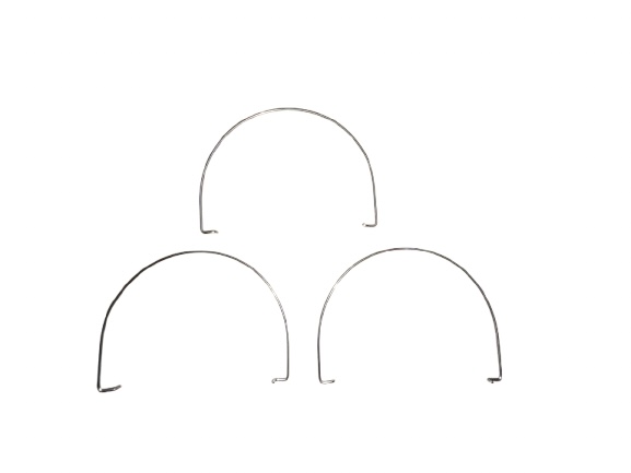 Galvanized wire bucket handles without grips